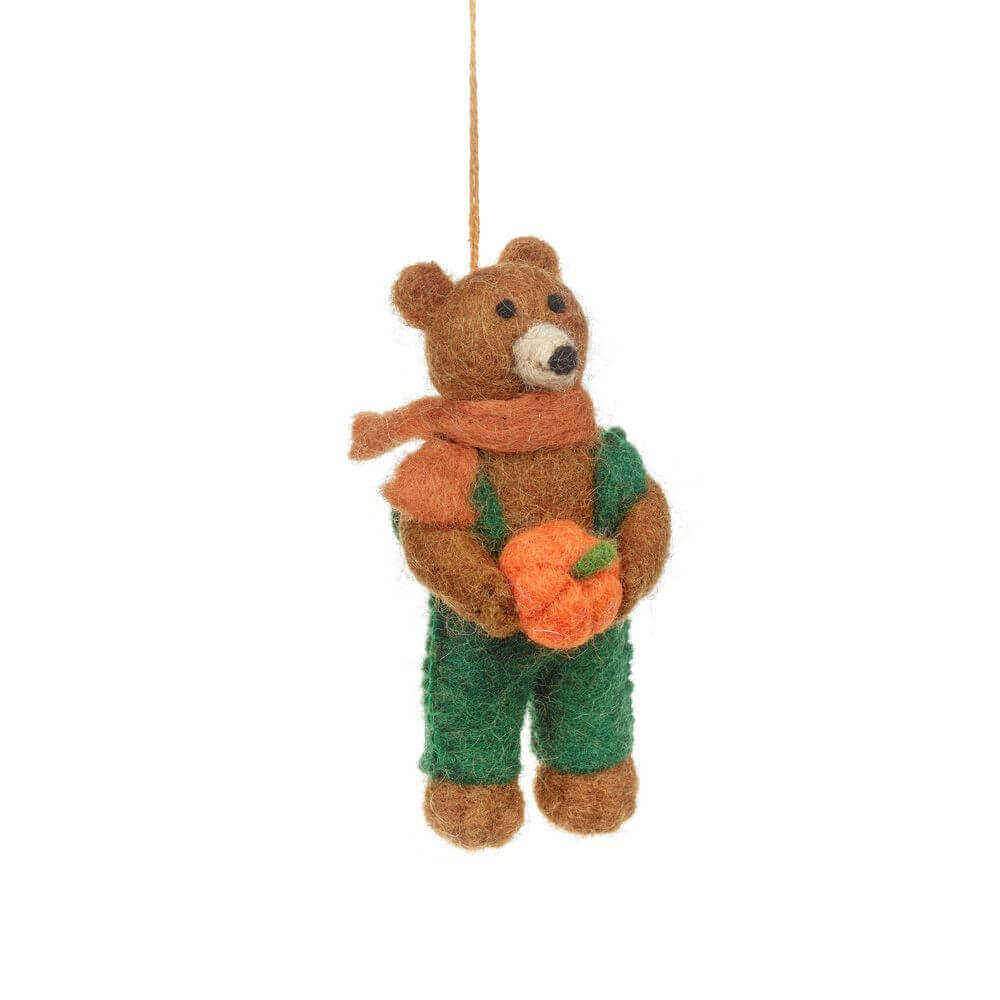 Felt So Good Radley the Bear Hanging Autumnal Decoration